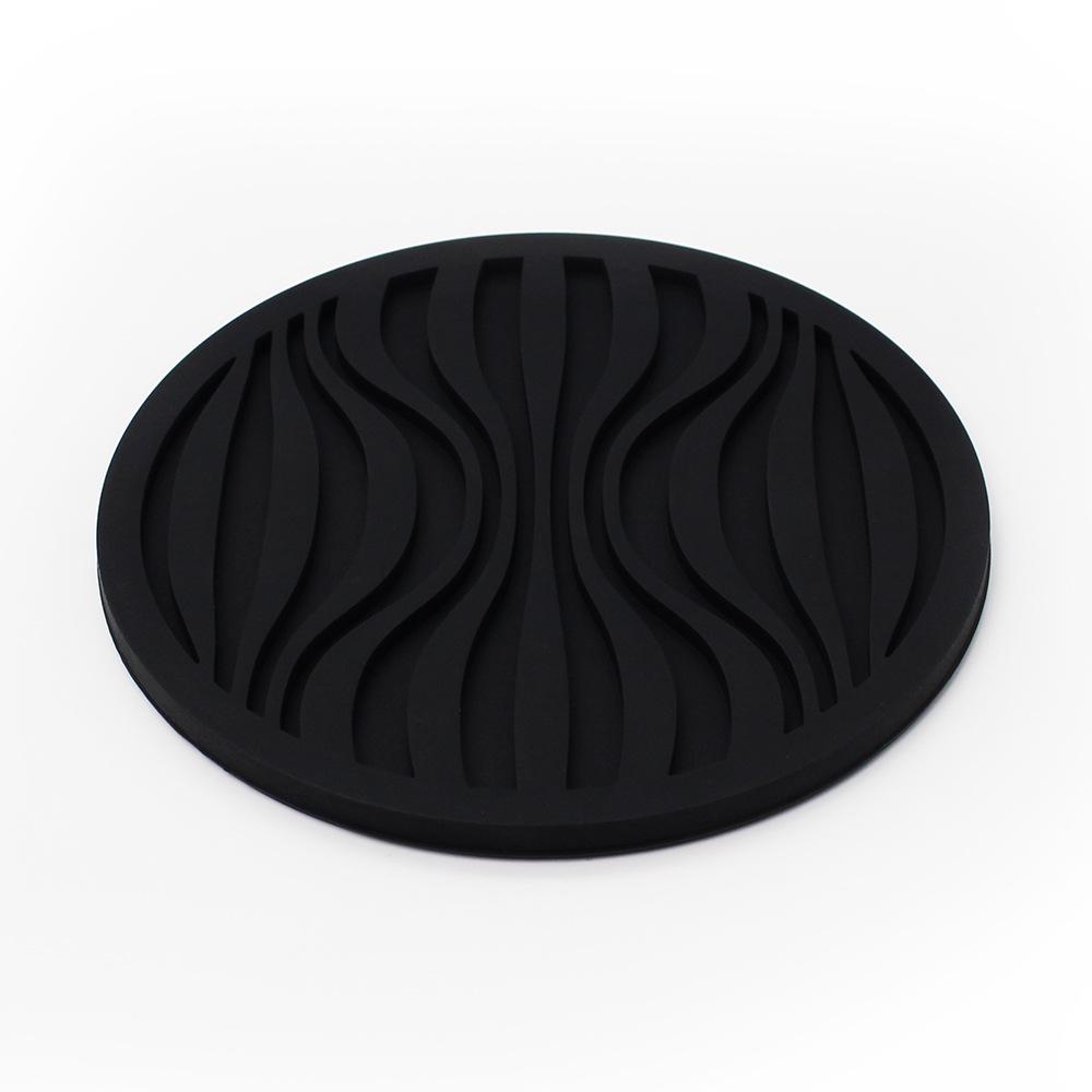 Thickened Round Silicone Marble Coaster - Heat-Resistant, Non-Slip, Food-Grade Anti-Scald Mat for Cups