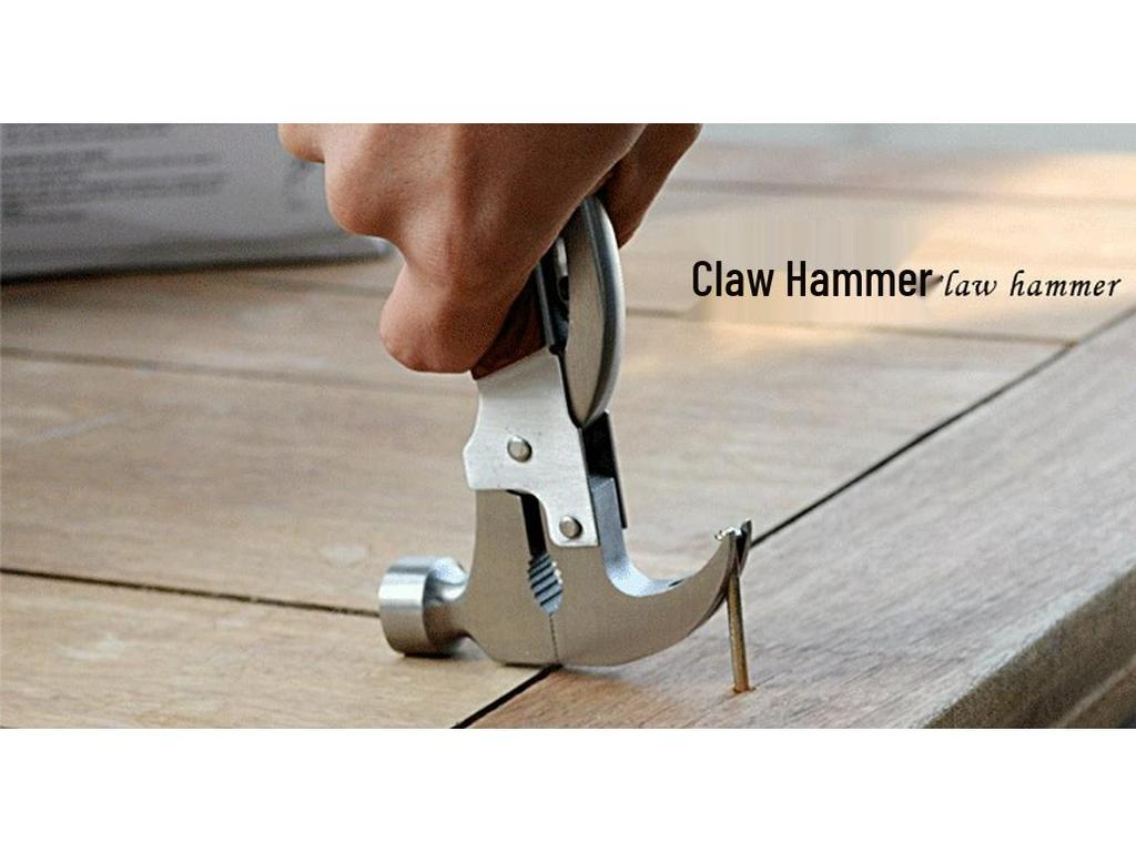 Portable Multifunctional Camping Axe Hammer – Emergency Outdoor and Car Tool with Tapered Claw