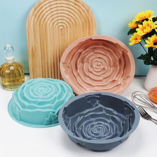 Silicone Cake Mold Food Grade Silicone Baking Mold for Birthday Cakes Chocolate Jelly Bread Cream Microwave And Refrigerator Safe Easy To Clean