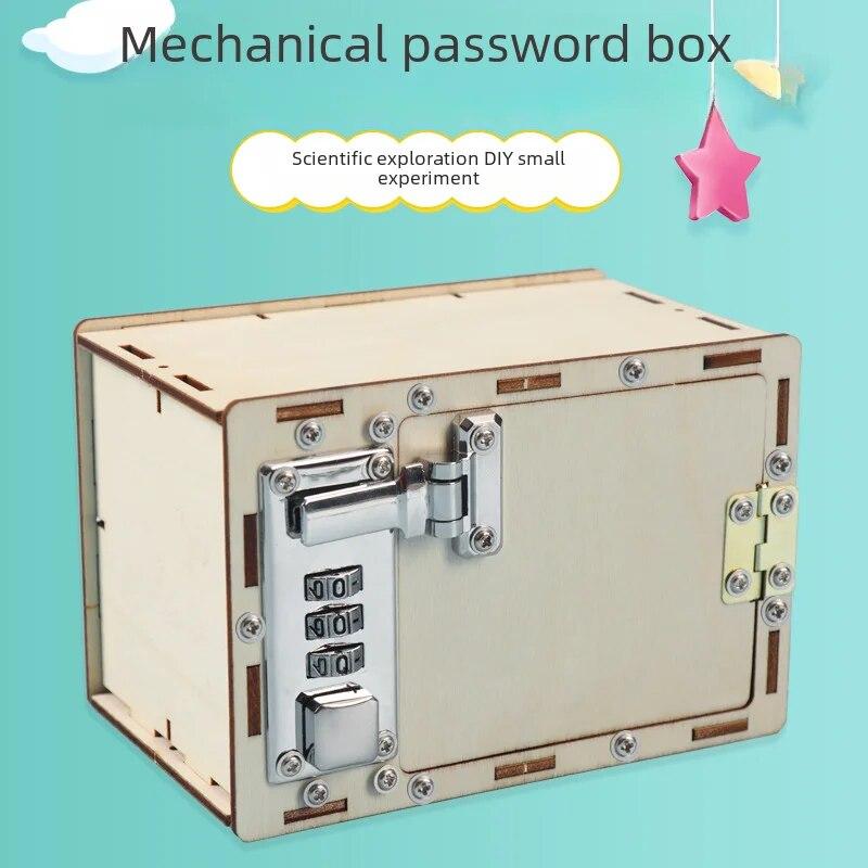 Diy Small Inventions Boys Handmade Mechanical Password Box Science Experiment Educational Tools Intellectual Development