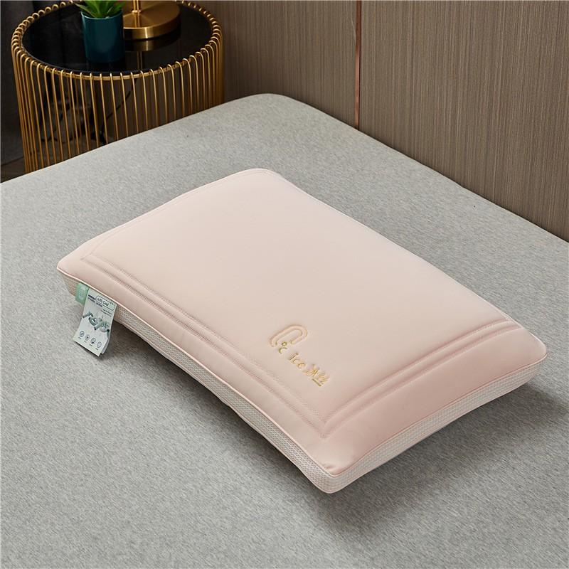 Cooling Ice Silk Memory Foam Pillow Adults Single Bed Neck Support Lightweight Ergonomic Bedroom