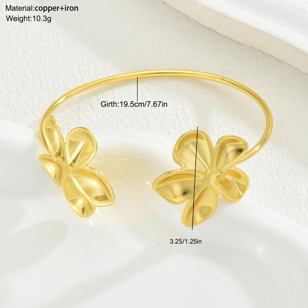 17KM Flower Bracelet For Women Bohemian Style Beaded Chain Adjustable Fashion Jewelry Summer Beach Party Gift Accessories