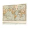 THE WORLD VINTAGE MAP Poster Customized Vintage Metal Signs Wall Art Retro Tin Plaque for Custom Plate Home Decor Accessories