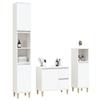 VidaXL Bathroom Cabinet Set 3 Pcs White Engineered Wood 3185535