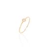 Lunne 14K Round Bezel Stone Ring (14K Gold) #E14 (A Type)
