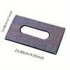 1pc Car Tissue Box, Car Sun Visor Tissue Storage Box, Glitter Rhinestone Tissue Bag, PU Leather Artificial Crystal Tissue Box