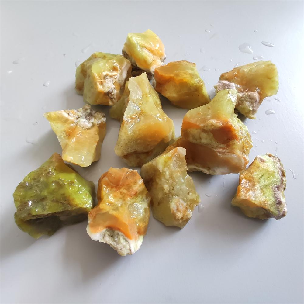 Diffusore di pietra opale verde naturale Olii Pietra grezza Roccia minerale Campione Reiki Guarigione Pietra grezza Raccolta Decorazione per la casa Pietra