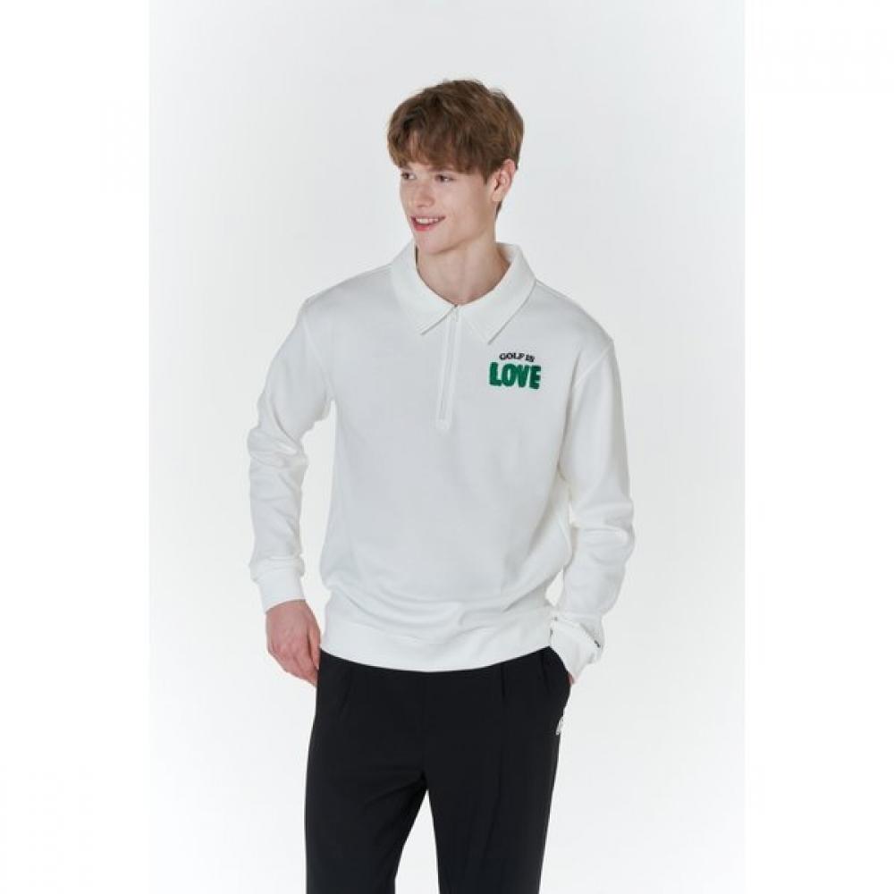 Goxo Golf IS Love Полумолния Белый Мужской S XXL(110)