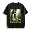 Tarot Card Style Forest Tree Creature Graphic Casual Tee Pure Cotton T-shirt