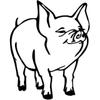 Rustic Metal Pig Wall Art, Farmhouse Kitchen Decor, Unique Indoor Home Accent