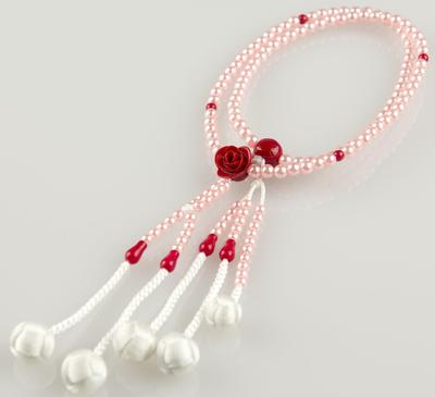 Prayer Beads Colorful Prayer 8 of Plastic Kongodo/Soka Gakkai/SGI/Women's [Rose] Beads/Beads/S/ Dimensions/Made (Pink)