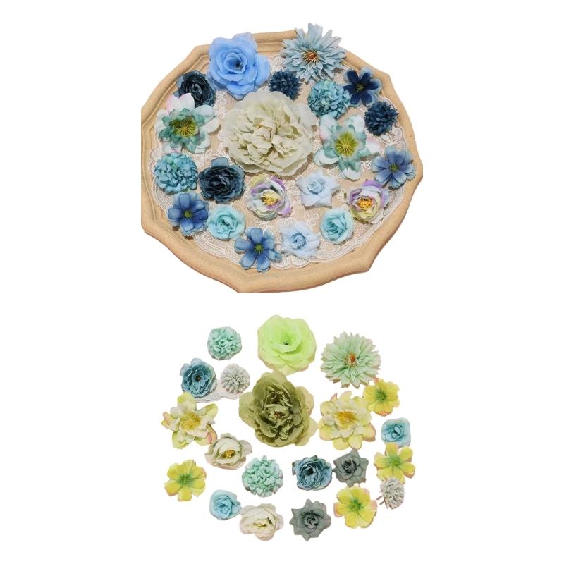 42Pcs Artificial Flower Buds Small Flower Buds For Wedding Flower Arrangements Sewing Craft Clothing Cake Top Decoration