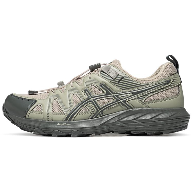 Asics Gel-Sonoma Fe Fabric Synthetic Leather Durable Low-Top Casual Trail City Commuting Running Shoes Men Sneakers Gray Beige 1011B999-300