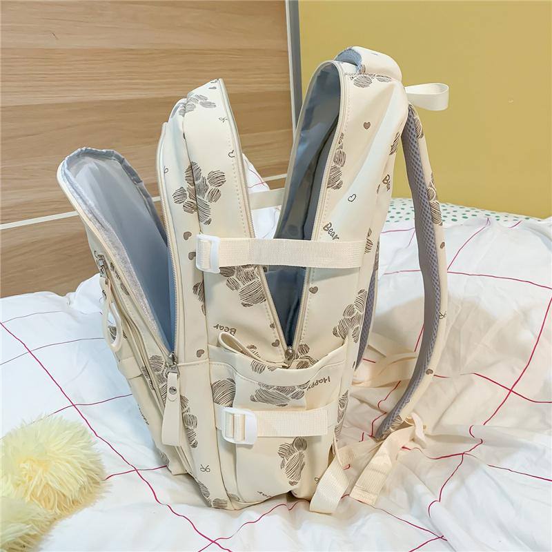 Preppy Schoolbag Women's Large Capacity Backpack Lightweight Backpack