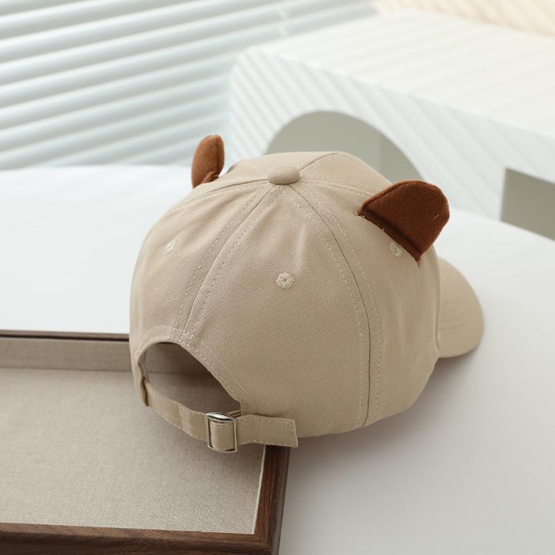 Boys and Girls Hats Kapibara Embroidery Children's Cartoon Children's Cap Sunscreen Shade Baseball Cap