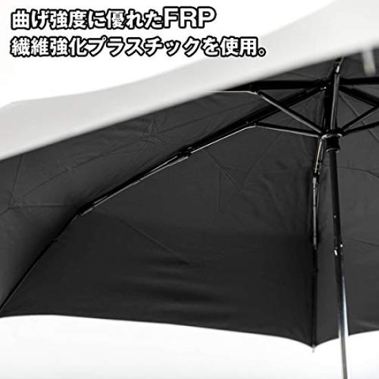 Parasol Folding Version Nippon Parasol for Umbrella for Sun and Heat Stroke UV UV Light Heat Wind Banker's (60cm ribs, ZIP, Television, Men, Unisex,