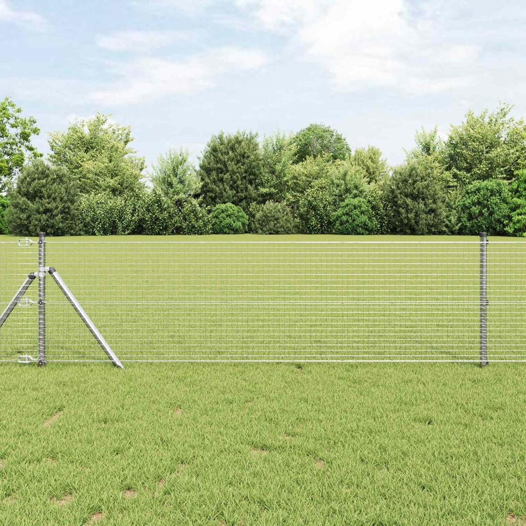 Welded Wire Fence Silver