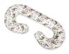 Pregnancy pillow type C removable cover pillow for pregnant women, for breastfeeding - pink peonies