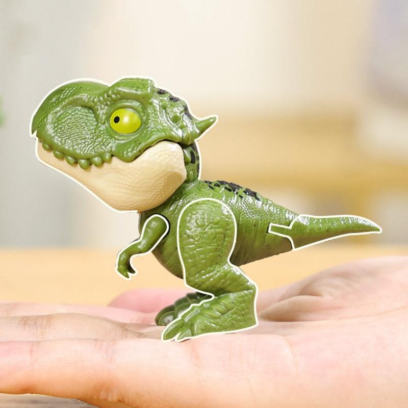 Dinosaur Model Toys Movable Joints Finger Biting Simulation Animals Jurassic Dinosaurs for Children Interaction Educational Toy