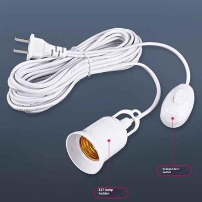 5/8M Lamp Bases Universal With Switch Led Bulb Socket Adapter Suspension E27 Screw Lamp Holder Accessories Tools