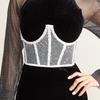 Strappy Commuter Outer Vest Beaded Waist Corset Corset Chest Steel Ring Fishbone Slimming Waistband