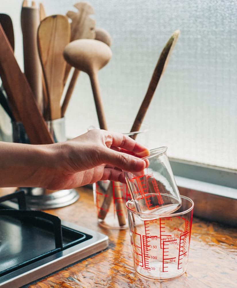 Hario Heat-resistant Glass Measuring Cup 200 MJC-20-R-BK
