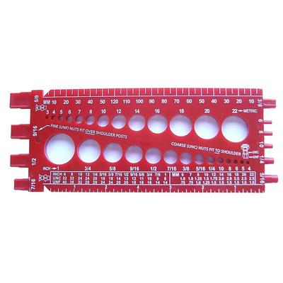 Multi Functional Inch Metric Quick Identification Nut Bolt Thread Check Gauge Protable Thread Measuring Tool