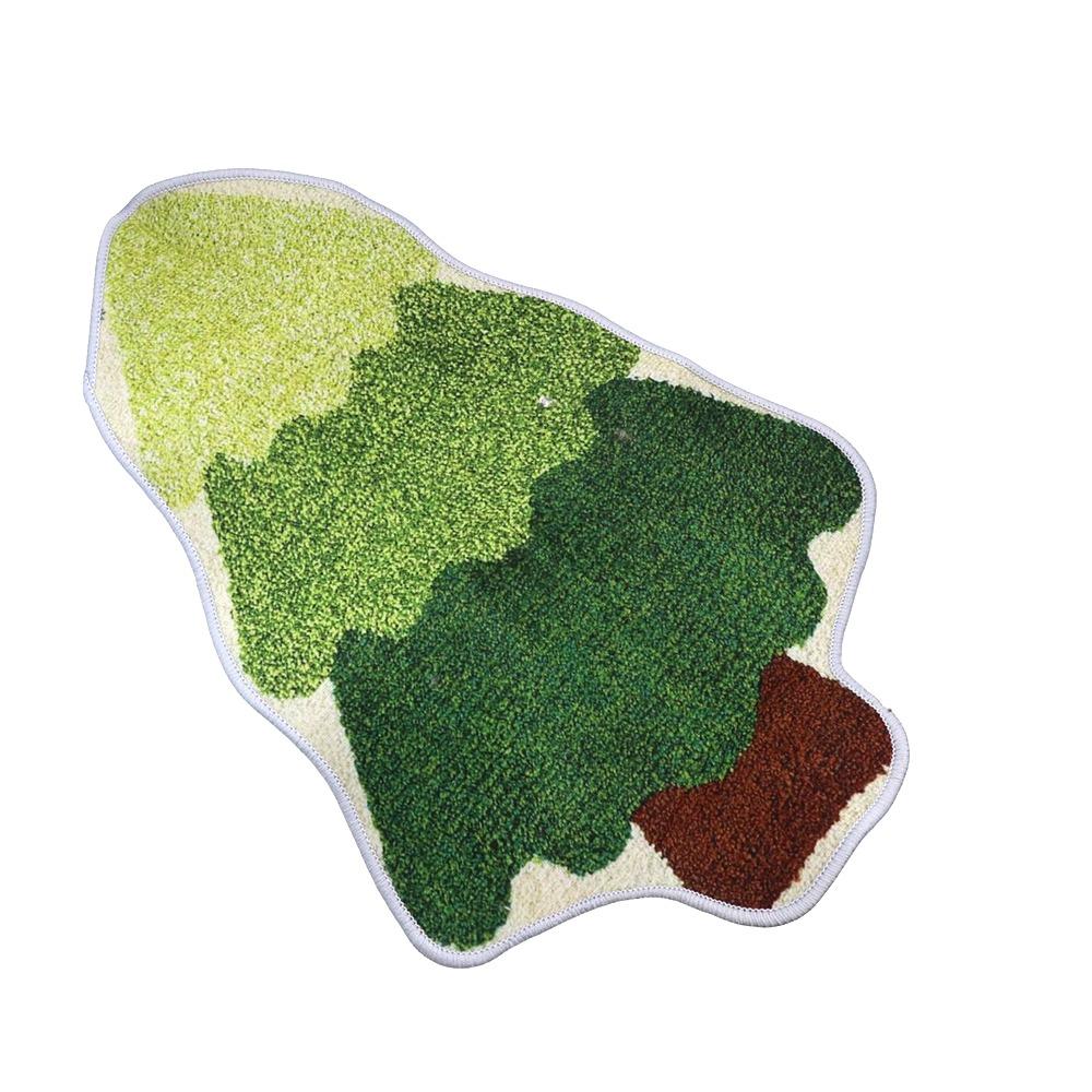 Christmas Tree Shaped Christmas Rug Cartoon Bath Mat Durable Entry Door Mat  Kitchen
