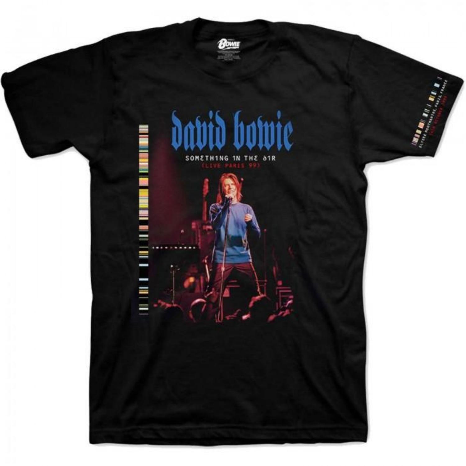 

David Bowie Unisex Adult Live In Paris Sleeve Print T-Shirt S чёрный
