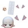 3D Ear Clay Molds Non Stick Easy To Demold 3D Elf Ear Clay Molds for Elf Ear Epoxy Resinn Casting DIY Handmade Craft