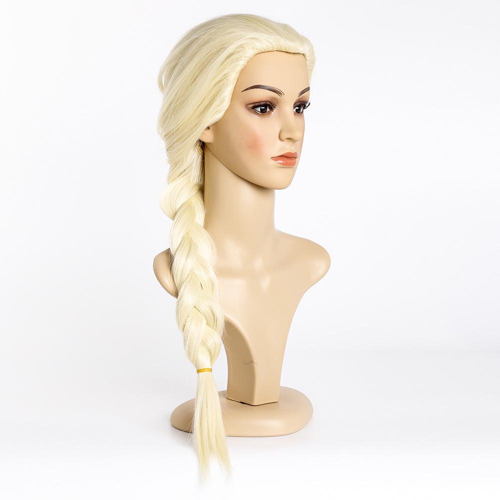 Frozen Adventure Elsa Cosplay Wig with Braids