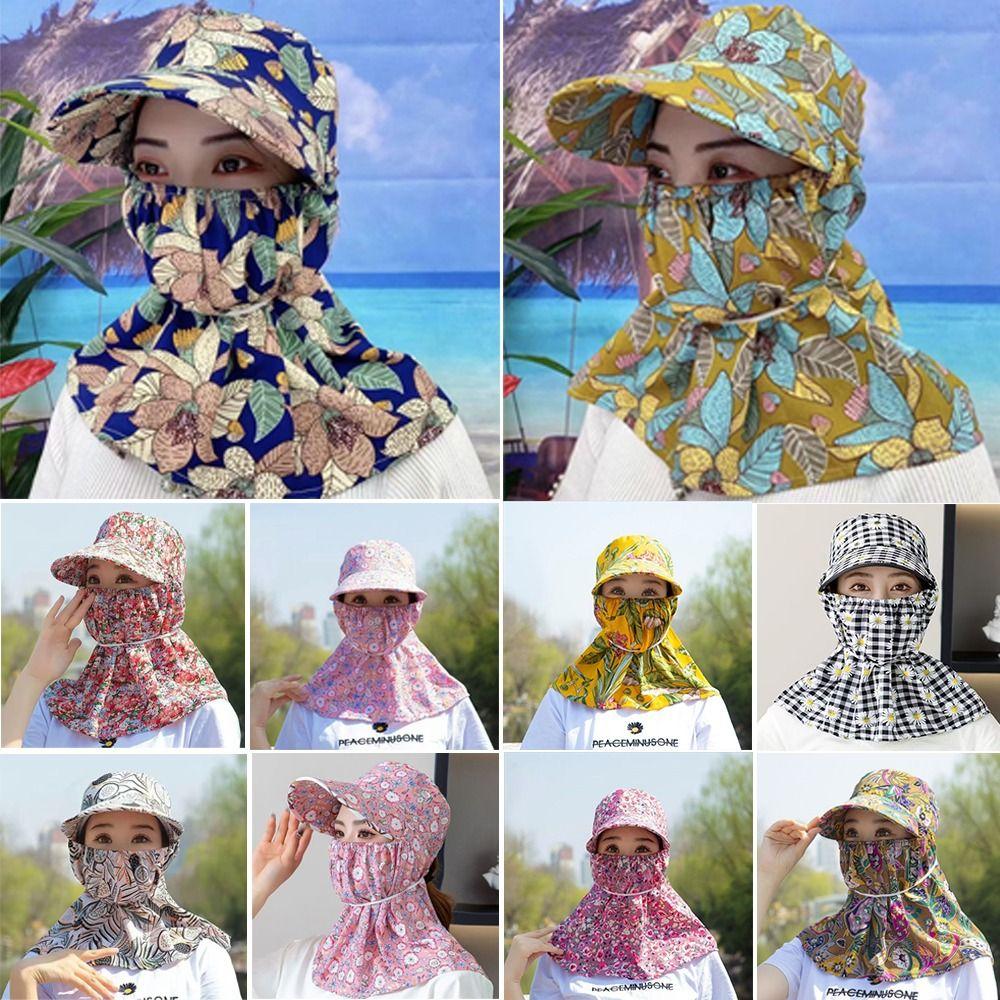 Wide Brim Tea Picking Cap Anti-UV Sunscreen Hat Fashion Women's Ponytail Hat  Outdoor
