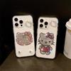 Applicable To Iphone17Pro Rhinestone Kt Cat Mobile Phone Case Apple 16 Advanced Sense 15Promax Transparent Luxury Women