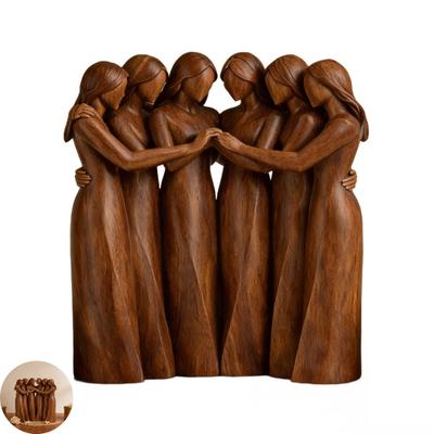 Hermanas a mi lado Figurita de amistad Resina 5/6 Hermanas Escultura Mejor Amiga Regalos de cumpleaños para mujeres Femenino