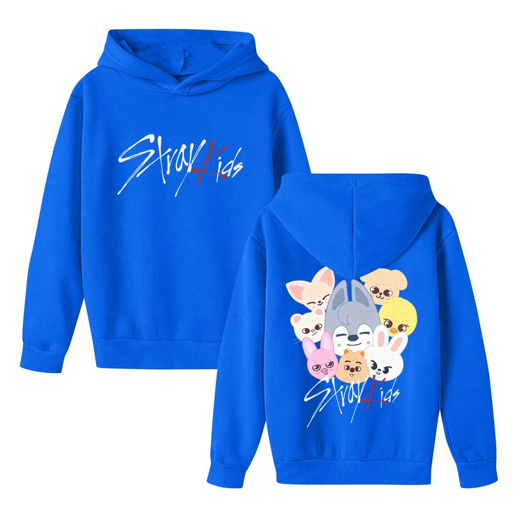 Kinder Langarm Lockerer Pullover Buchstabenaufdruck Kordelzug Kapuzen-Sweatshirt