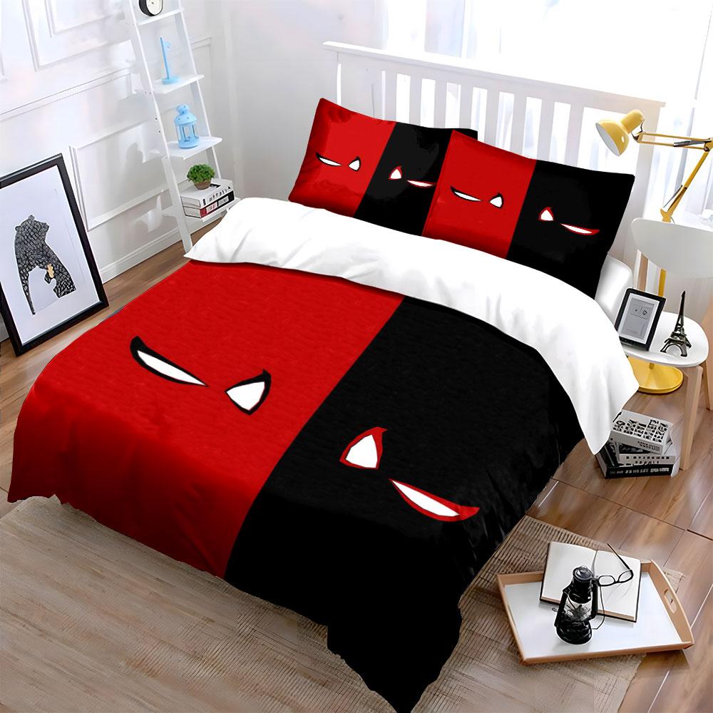 Red and Black, Eyes. Bedding Sets Duvet Cover Sets Duvet Covers Pillowcases(1 * Duvet Cover 2 * Pillowcases, Without Duvet Insert)