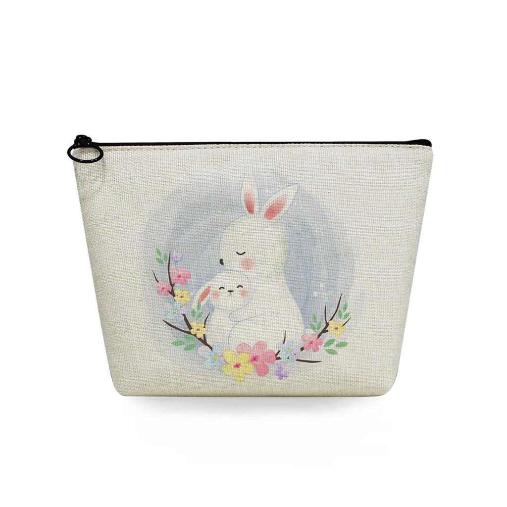Women Cute Rabbit Print Cosmetic Bag Toiletries Organize Travel Storage Case 6790