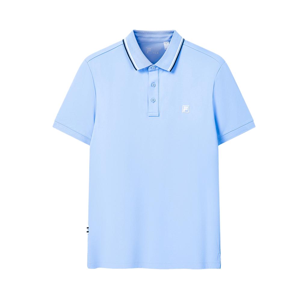 FILA Solid Color Polo Shirt Men tops F11M628110F-BU