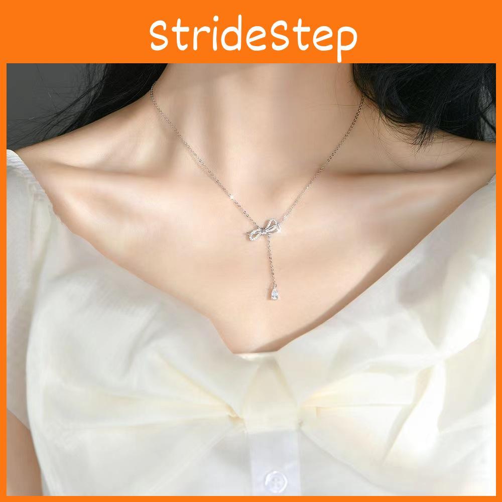 Korean Style Butterfly Bow Sweater Chain With Unique Asymmetrical Design Ideal Gift For Girlfriend