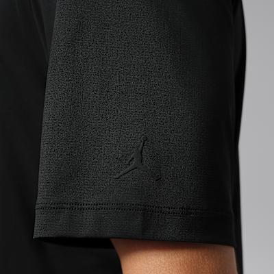 Men's Jordan Polo Shirts Men's Black Lapel Moderate