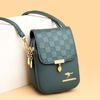 New Style of Women's Mobile Phone Bag Embossed One-shoulder Crossbody Bag Middle-aged Mother Summer Change Bag Trendy