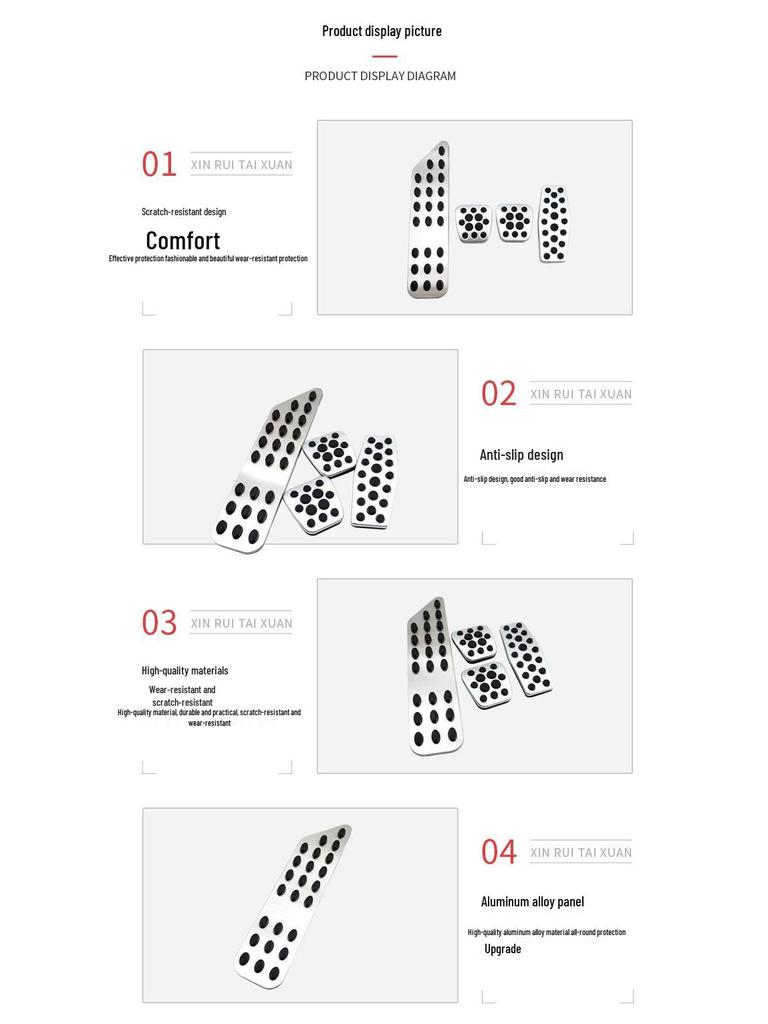 Opel Cruze Non-Slip Pedal Modification: Throttle, Brake, Rest Area Decor Accessories