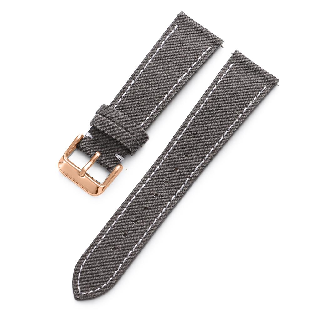 Nylon Leather Watch Band 18mm20mm 22mm Black Gray Brown Canvas Universal Soft Watchband Business for Men Women Watch Accessories