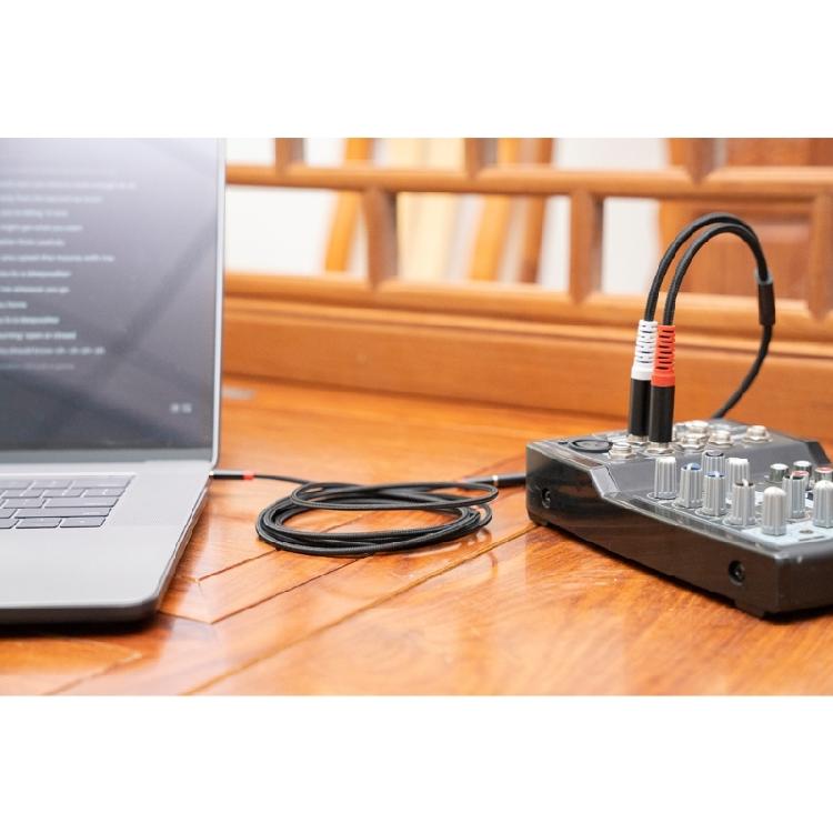 Dual 6.35mm Male To 3.5mm Female Cord 3.5mm To Dual 1/4 Audio Splitters Cable