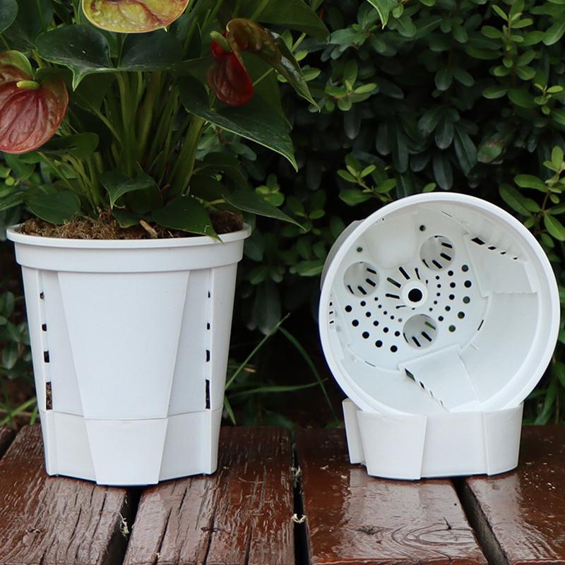 Water Storage Flowerpot Bonsai Basin Butterfly Orchid Breathable Hydroponic Pot Self Absorbing Basin Gardening Planting Tool
