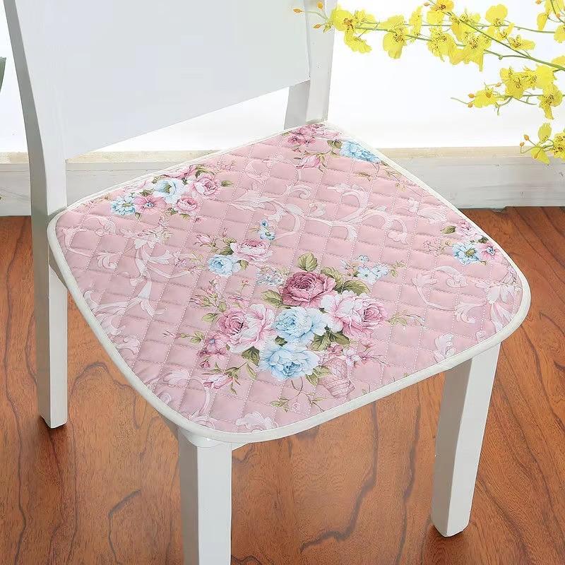 Pastoral Floral Dining Chair Cushions Four Season Universal Chair Seat Mat Office Student Chair Cushions Home Stool Seat Pads