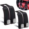 Purse Hook For Car, Thickened Leather Sturdy Metal Purse Holder For Car - Car Headrest Hangers, Bag Hooks For Car (Black - 2 Pack)
