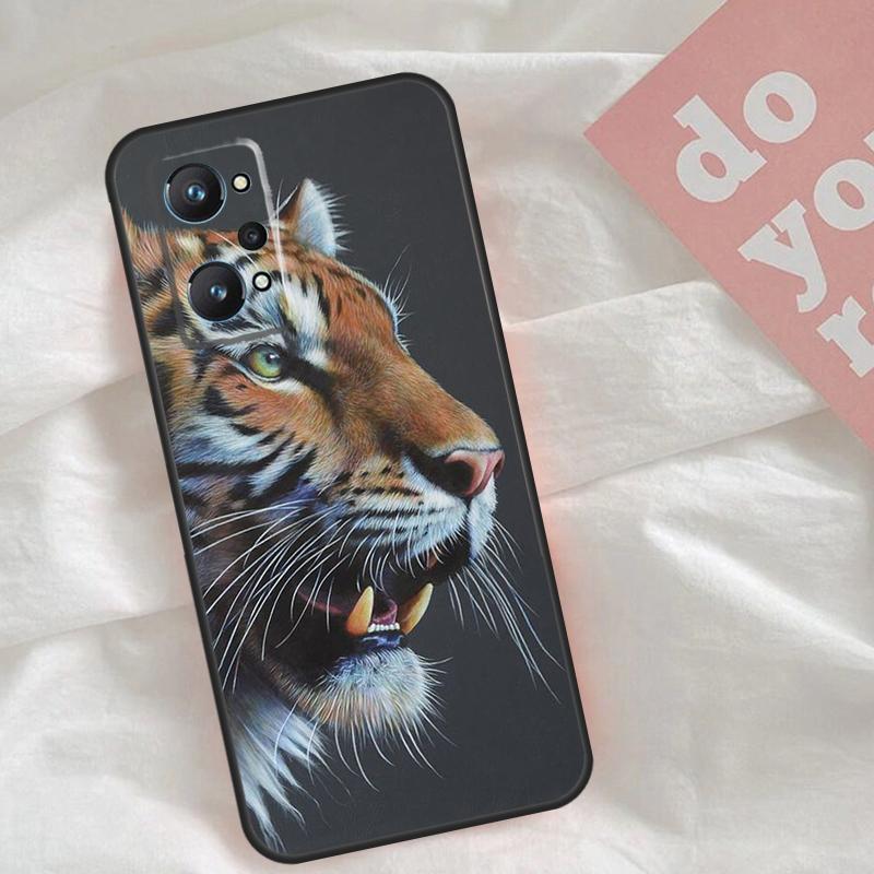 

Animal Tiger Case For Realme C65 C67 C71 C63 C61 C55 C51 C53 C35 C75 11 12 13 14 15 Pro Plus GT6 GT7 Pro Realme C55