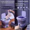 Large Portable Electronic Mini Washing Machine Dormitory Underwear Laundry Machine Capacity Foldable Washing Machine