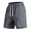 Men Summer Beach Shorts Casual Drawsting Shorts Multi-pocket Cargo Shorts Male Short Pants